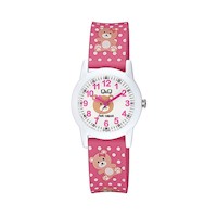 Reloj Q&Q Acuático Modelo Niña Color Rosa 10 Bar