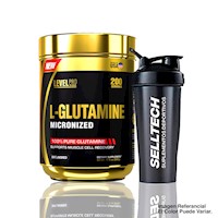 Glutamina Micronizada Level Pro 500Gr + Shaker