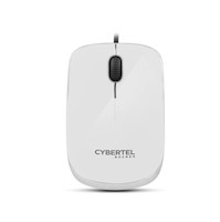 Mouse Cybertel ROCKERCYB M202WH alámbrico USB color blanco