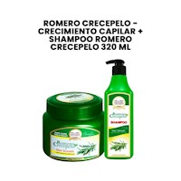 Romero Crecepelo - crecimiento capilar + Shampoo romero crecepelo 320 ml