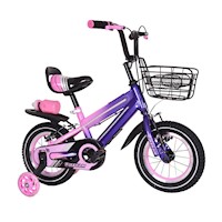 Bicicleta para niños Bikekam Blue aro 12 con Bluetooh y luz led