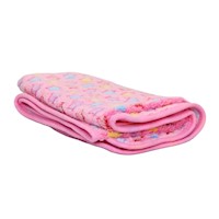 MANTA PARA CAMA DE MASCOTA SUAVE DE TERCIOPELO CÁLIDO LIBRE DE BPA MODELO ESTRELLA COLOR ROSADO 80X50CM