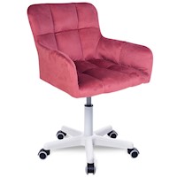Silla Giratoria de Escritorio Oficina Buckingham Curve Rosado Bean