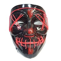 Mascara De La Purga Con Led Halloween Fiesta  - Rosado