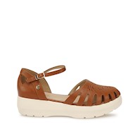 Sandalia Franciscana Casual ROXI-2601 Natural Viale Cuero