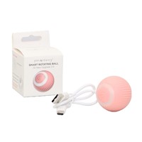 PELOTA INTELIGENTE CON VIBRADOR Y MOVIMIENTO PET GRAVITY COLOR ROSADO CARGADOR USB C