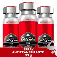 Pack x3 Spray Antitranspirante Old Spice Vip 150ml