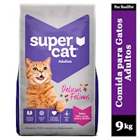Comida para Gatos Supercat Pollo Carne Atún Sardina 9 kg