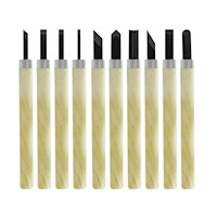 Juego de Cuchillas para Grabar 10 pzas Kamasa KM114