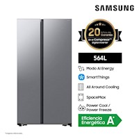 Refrigeradora Samsung 564LT All Around Cooling RS57DG4000M9/PE Plata
