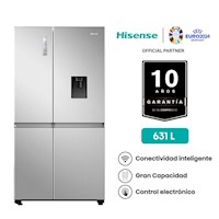 Refrigeradora Hisense 631LT Side By Side RS5P668NMCA Gris