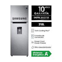 Refrigeradora SAMSUNG Top Freezer Twin Cooling 318L RT32K5730S8/PE Inox