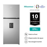 Refrigeradora Hisense 379LT Top Mount RT3N375NMCA Gris