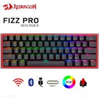 Teclado Inalámbrico Redragon Fizz Pro-Negro