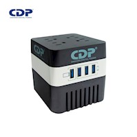 Estabilizador De Voltaje CDP RU-AVR604I 600VA/300W 4 Salidas + USB