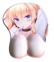 Mouse Pad 3D Almohadilla Ergonómico Antideslizante Anime Rubia