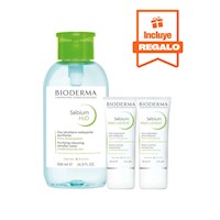 Rutina Sébium para piel mixta a grasa: Agua Micelar 500ml + 2 Mat Control 30ml