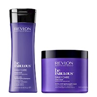 Shampoo Cabello Fino 250ml+mascarilla 500 Be Fabulous Revlon