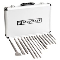 Set de Cinceles y Brocas SDS-Plus 15 Piezas Toolcraft TC5989