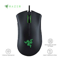 Mouse Razer Deathadder Essential Alambrico 6400 DPI Green Light