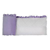 PROTECTOR DE CUNA SOFT CORAZON MORADO