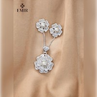 Conjunto Signature  Filigrama  en Flor con Perla