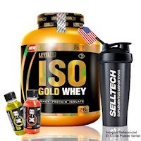 Level Pro Proteína Isogold Whey 6.6 Lb Rich Chocolate+shaker+2xb