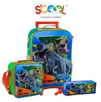 Scool - Set Kombat Maleta GDE Eva 3D Jurassic A