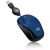 MOUSE  ADESSO S8  OPTICO RETRACTIL 1600DPI  USB AZUL