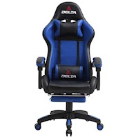 Silla Gamer Reclinable Delta NX Color Blue con brazos fijos