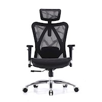 Silla de oficina Qatar Black Gerencial Ergonómica