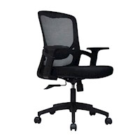 Silla de Oficina Ergonómica Tim Negro Gerente Nylon Ofideas