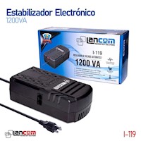 Regulador de Voltaje automatico Lancom I-119 8 Tomas 1200VA 500w