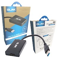 Convertidor Usb 3.0 a hdmi GLINK GL-012 Full HF 1080p Adaptador