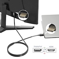 Cable Displayport a HDMI Netcom Pvc Macho 5 Metros 4k DP a HDMI 60hz