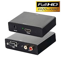 Convertidor VGA a HDMI metálico con audio activo