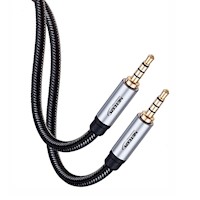 Cable de Audio Plug a Plug 3.5mm TRRS de 1.80 Metros NETCOM