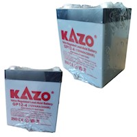 Batería Seca 12v 4ah 20hr Gp12-4 Kazo Recargable Alarma Ups