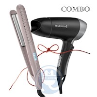 Combo Remington Alisadora Wet2Straight S27A y Secador D2400