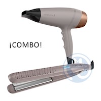 Combo Remington Alisadora Wet2Straight S27A y Secador D26A