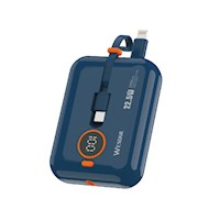 Wesdar - Power Bank 22.5W PD Fast Charge 10000 mAh C/cables - Azul