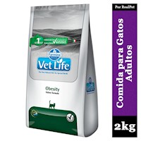 Comida para Gato Control de Peso Vet Life Obesity 2 kg