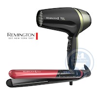 Combo Remington Alisadora Silk S9600 y Secador D13A Shine Therapy