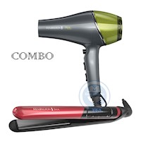 Combo Remington Alisadora Silk S9600 y Secador D18A