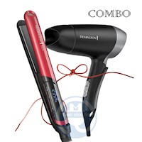 Combo Remington Alisadora Silk S9600 y Secador D2400