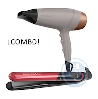 Combo Remington Alisadora Silk S9600 y Secador D26A