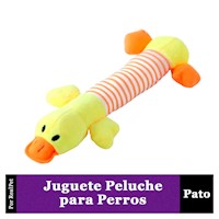 Juguete Peluche Pato con Sonido para Perro o Gato