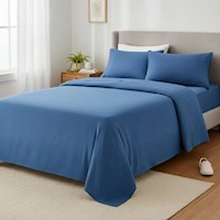 Juego de sabanas  algodón pima interiotex  180 hilos color Persa