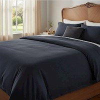 Set sabanas  algodón pima interiotex  180 hilos color Azul Marino