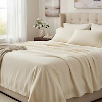 Juego de sabanas  algodón pima interiotex  180 hilos color  Ivory